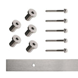 4.9FT/6FT/6.6FT Stainless Steel Brushed big hanger Sliding Barn door hardware