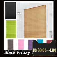 Self-Adhesive Pleated Blinds Curtains Half Blackout Windows For Bathroom Balcony Shades For Living Room Home Window Door