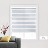 Shell Valance System Transparent Zebra Blinds Double Layer light shading Window Roller Blinds for Living Room Bedroom Study