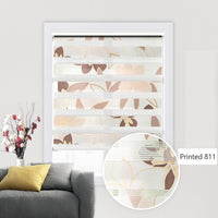 Shell Valance System Transparent Zebra Blinds Double Layer light shading Window Roller Blinds for Living Room Bedroom Study