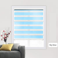 Shell Valance System Transparent Zebra Blinds Double Layer light shading Window Roller Blinds for Living Room Bedroom Study