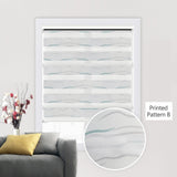 Shell Valance System Transparent Zebra Blinds Double Layer light shading Window Roller Blinds for Living Room Bedroom Study