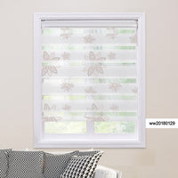 Shell Valance System Transparent Zebra Blinds Double Layer light shading Window Roller Blinds for Living Room Bedroom Study